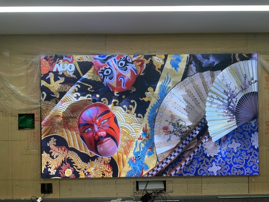 P2.5 Painel de visualização de vídeo LED interior com alta taxa de atualização de publicidade Telas publicitárias 640x640mm para parede de publicidade, 3840 taxa de atualização, suporte a design curvo
