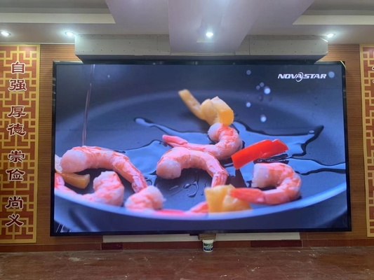 P2.5 Painel de visualização de vídeo LED interior com alta taxa de atualização de publicidade Telas publicitárias 640x640mm para parede de publicidade, 3840 taxa de atualização, suporte a design curvo