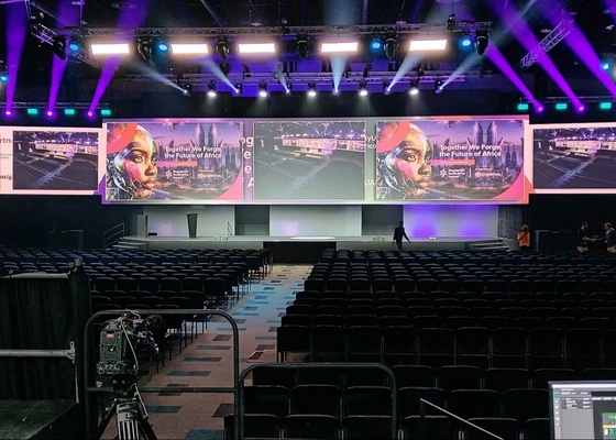 Ecrã de palco Alta taxa de atualização Exterior Full Color LED Display P8 Fixado/Aluguel IP65 Impermeável