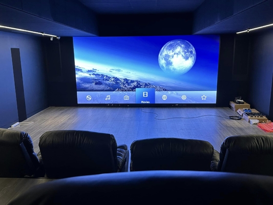 Ecrã curvo Ultra-Clar High Refresh Rate 400x300mm LED Cabinet Display, três em um Full Color