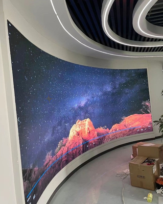 Ecrã LED P3 a cores inteiras para aluguer de tela LED 576x576mm painel publicitário LED para exposição, taxa de atualização de 3840hz, brilho de 1000 nit