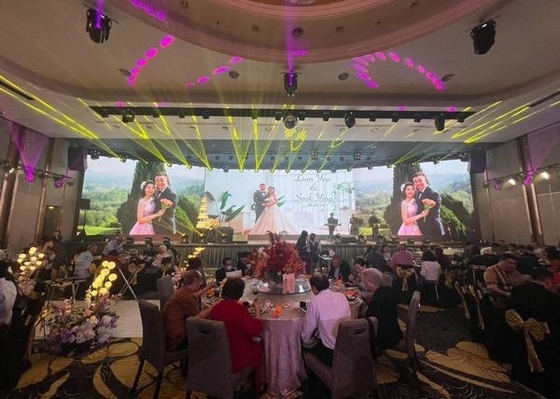 Locação de tela Ultra HD Small Pitch P2.5 Painel de tela LED interior, gabinete de LED de alumínio com sistema Nova