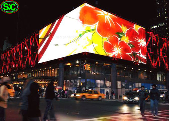 Bom preço O RGB exterior P10 Waterproof a parede de canto da exposição de diodo emissor de luz de 90 Digitas do grau on-line