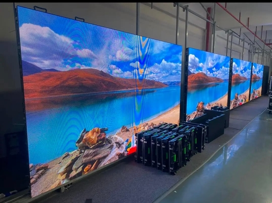 Ecrã LED de aluguer de alta luminosidade P6 para interiores, Display LED comercial a cores.
