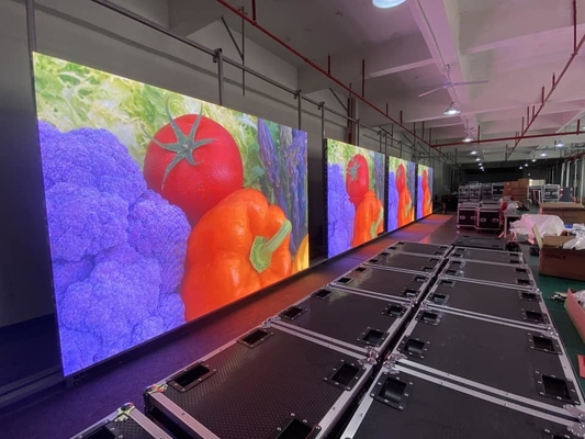 Publicidade em vídeo Locação de tela P8 LED Display Billboard, Indoor Full Color LED Screen 1/4 Mode de varredura