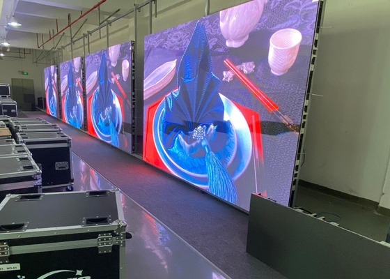 Publicidade em vídeo Locação de tela P8 LED Display Billboard, Indoor Full Color LED Screen 1/4 Mode de varredura