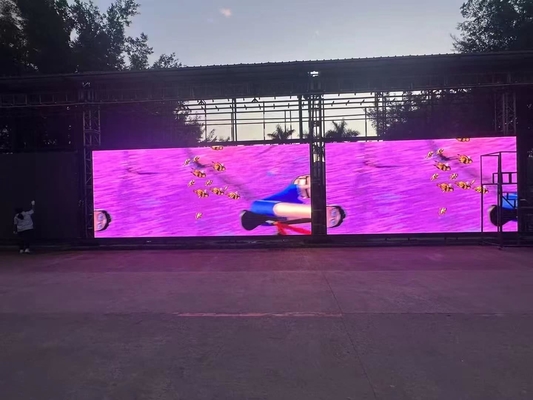 Display LED de alumínio fundido a óleo para interiores/exteriores 1R1G1B P4 Modulo Dimensão 256*128mm