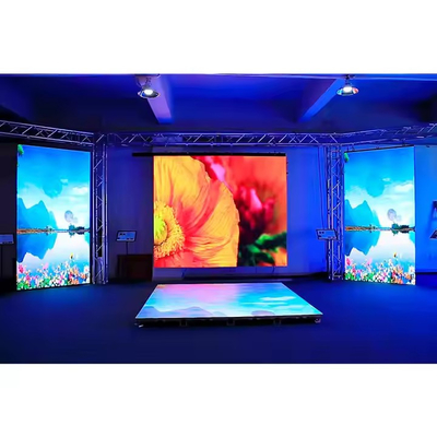Lâmpadas de LED ao ar livre aluguel P4.81 Display curvo SMD 2727 Para estágio 3840HZ