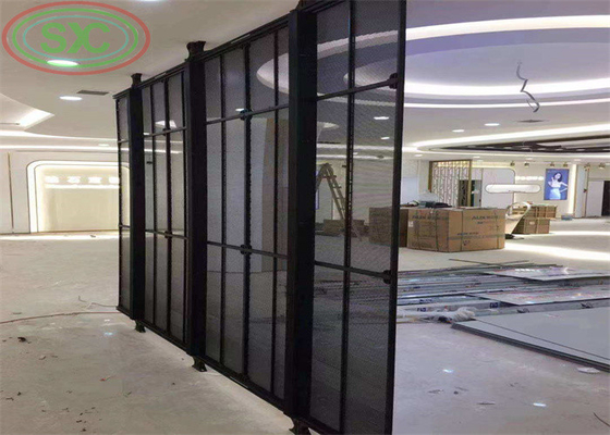 Indoor P3.9-7.8 Full Color Transparent Led Display Screen SMD Curved Glass For Showcase (Escranho de LED transparente em cores completas e de vidro curvo para vitrine)