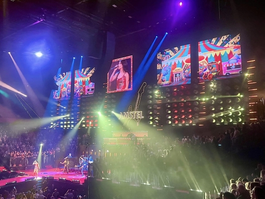 Aluguel de gabinete de alumínio fundido a óleo P10 de palco com tela LED de tela super grande, proteção IP65