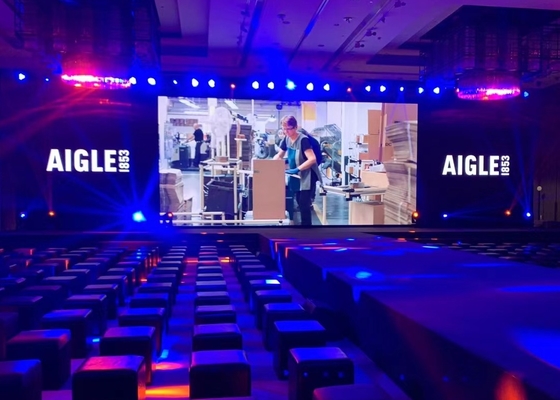 HD Armário de Alumínio de fundição a óleo aluguel tela pequena pitch P1.923 LED tela publicitária projeção de filme