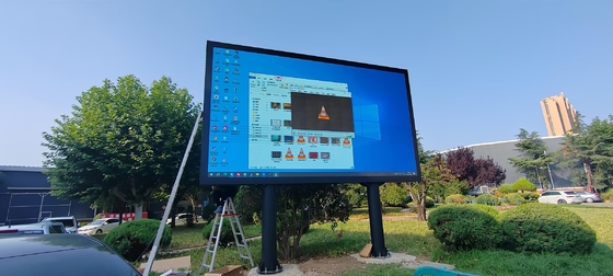 10mm Pixel Pitch High Brightness LED Display Screens para publicidade externa na estrada