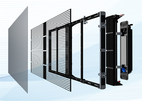AC100-240V 60Hz Input Transparent LED Display Screen para publicidade interna Função de exibição de vídeo 3-5 anos de garantia