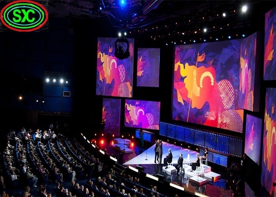 P4 Full Color Indoor LED Video Wall Screen 80*40 Resolução de módulo Panfletos publicitários