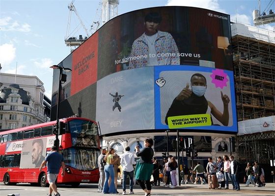 Tela de Publicidade LED SMD para Exterior P8, Passo de 8mm, IP65 à Prova d'Água