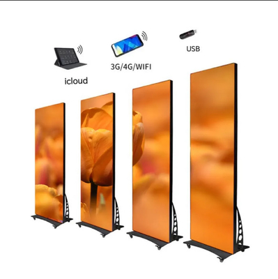 Display de cartazes de alta luminosidade LED em cores completas P2.5 Publicidade em piso interno