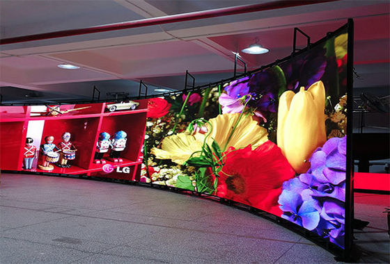 Locação de tela Modulo suave personalizável P4 Publicidade LED Display Video Wall Conferência SMD2121