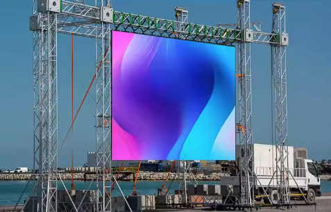 Aluguel de tela de publicidade comercial P8 Indoor Full-Color LED Display, longa vida útil, flexível de usar
