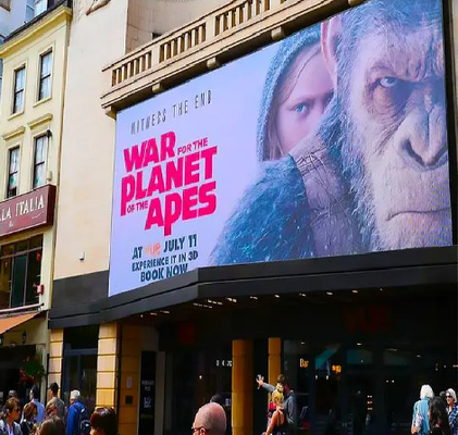 Publicidade e pontuação ao ar livre Ecrã de cartaz LED impermeável com capacidade de cores completas