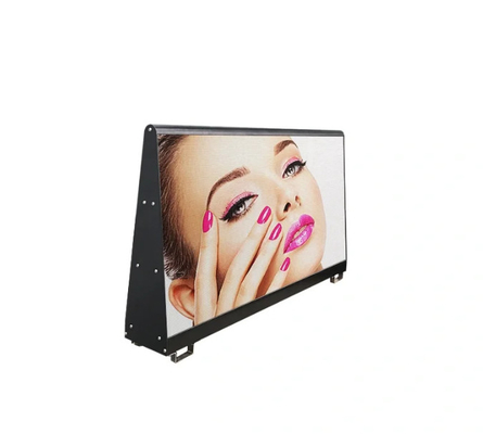 256 mm x 128 mm Cabinet Size P4 Full Color Cab Car Screen com design impermeável e 3