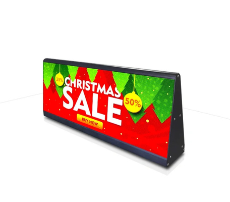 256 mm x 128 mm Cabinet Size P4 Full Color Cab Car Screen com design impermeável e 3