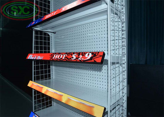 Bom preço Exquisita LED sinal pequeno pixel passo X1.876 prateleira LED exibição LED tira para lojas ou supermercado on-line