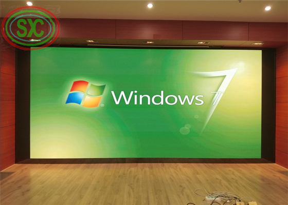 Instalação fixa de LED em interiores e tela de parede de vídeo P3 de tom fino HD Sala de reuniões Igreja em cores completas