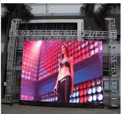 Ultra Thin P10 Small Trailer Advertising LED Screen Fixado ou alugado para publicidade