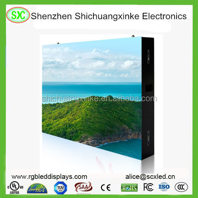 1/16 S Densidade do modo de condução Exterior Display LED Full Color com configuração de pixel RGB 3in1 e 65410 pontos/m2 Densidade de pontos