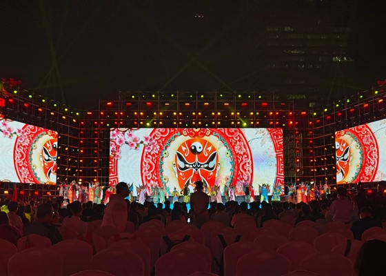 Ultra-Clar Die-Casting Alumínio RGB LED Display 1/4 Scanning Estádio Full Color Outdoor Screen Impotente e Dual Color Screen