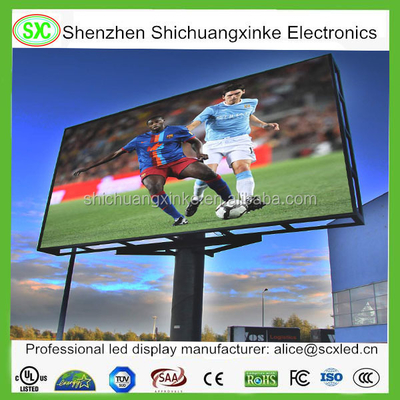 Full Color 625-630nm Score Led Billboard para soluções publicitárias versáteis com consumo médio de energia de 860w / m2