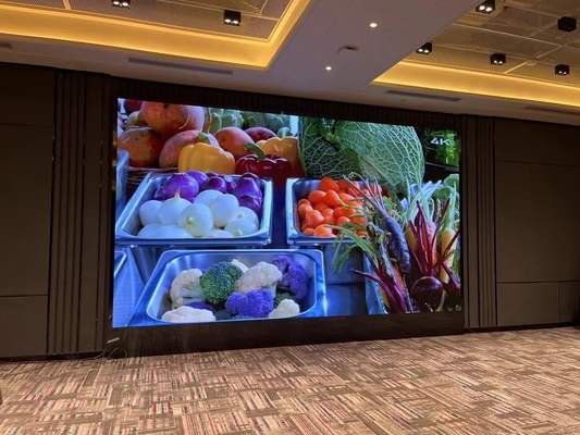 Ecrã LED de palco RGB de alumínio fundido, LED TV de parede 62500 pontos/metro quadrado
