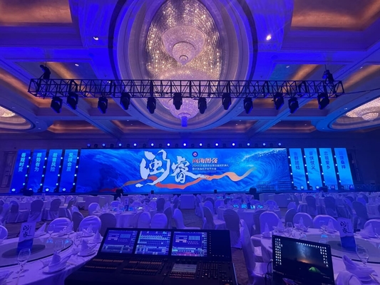 Display de cartaz LED fixo/caixa de ferro, painel de vídeo LED de alumínio HD estereó