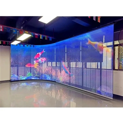 1R1G1B Ecrã LED transparente Cartão de visualização de cortina em cores completas 3 anos de garantia