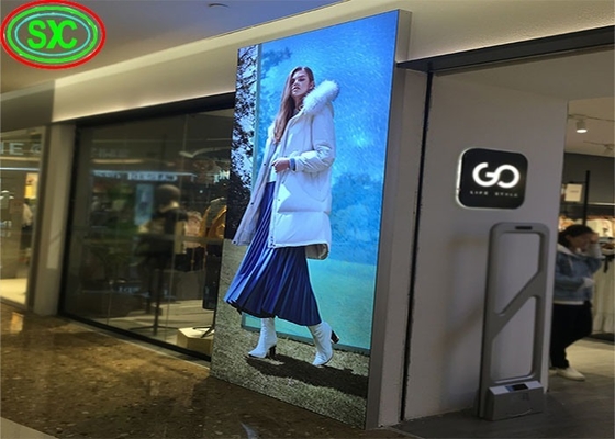 Ecrã de alumínio fundido para impressão frontal P2.5 Digital LED Poster Stereo Mount Instalação fácil