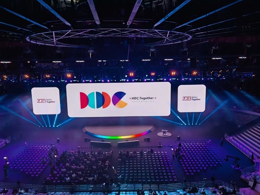 P3 SMD Indoor RGB LED Rental Screen, Full Color 2500nits Brilho Material do chassi de ferro/aço