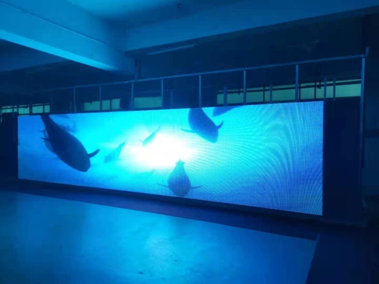 Ecrã LED de aluguer P6 à prova d' água de alta definição, 8000 CDs / metro quadrado e ecrã de publicidade digital.