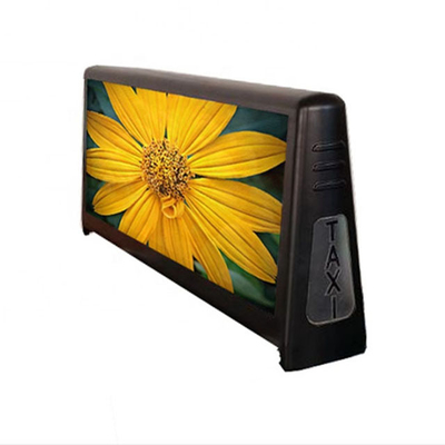 Display de sinalização LED de carro externo de 96*32 cm com modo de comando assíncrono e fácil instalação
