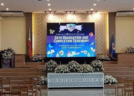 Instalação fixa Caixa de ferro LED Video Wall HD P2.5 Indoor LED Display Screen SMD led video wall screen