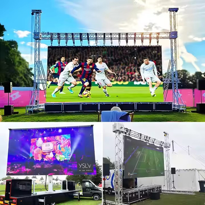 Localização exterior de aluguer de fundição por injeção de alumínio RGB LED Display P3.91 impermeável Multi-Ecrã HD flexível SMD DC5V