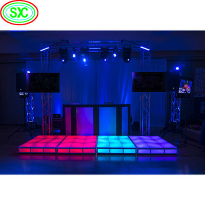 Efeito de iluminação brilhante LED Piso de dança com 8PCS W2 X H4 módulo Qty e -20 ° C a 60 ° C faixa de temperatura