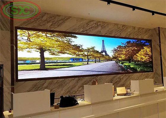 Ecrã LED de alta contraste a cores P4 LED instalado na parede fixa para espetáculos interiores