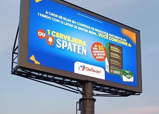 Publicidade rodoviária P8 Área exterior à prova d'água Full Color LED Video Screen com CE RoHS FCC CCC UL Certificados
