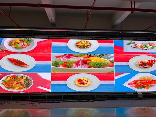Display LED Full Color Interior com configuração de pixels de 4 mm e 62500 pixels por metro quadrado para alta resolução