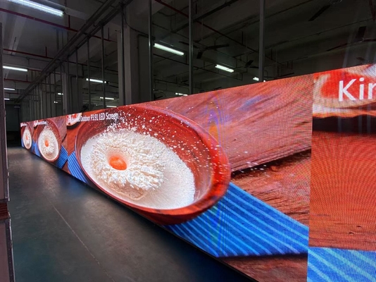 Ecrã LED à cor inteira à prova d'água Resistente ao vento Com alta definição Sem arrasto