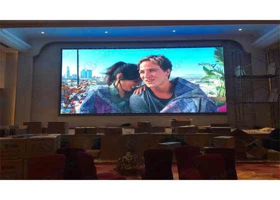 Display LED P6 interior gabinete de ferro-aço painel LED 4k tela LED de alta resolução