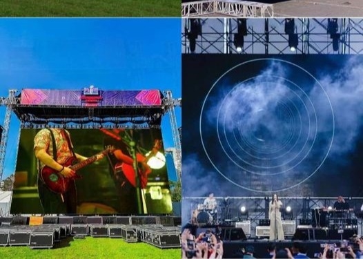 P4 Imagens claras de publicidade LED Escenas LED penduradas Vídeo LED leve 1/8 de varredura