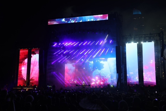 Ecrã de visualização LED de grande escala P8LED de alta estabilidade