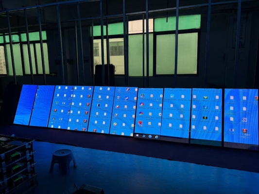 P4 Full Color Indoor LED Video Wall Screen 80*40 Resolução de módulo Panfletos publicitários