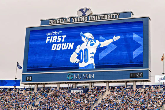 Tela de publicidade LED externa P10 SMD3535, passo de 10mm, IP67 à prova d'água